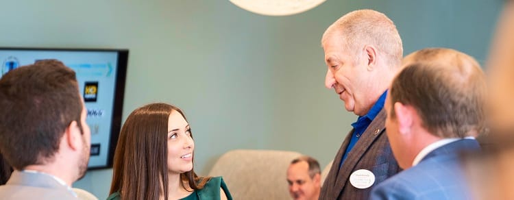 gentleman speaking at training meeting